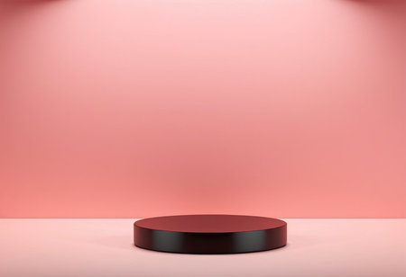Abstract scene podium mockup. Award ceremony concept. 3d renderの素材