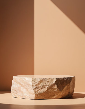 3d rendering of abstract background with geometric forms. podium for product presentation.の素材