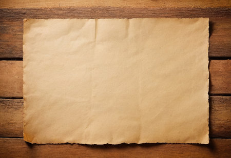 old paper on wood background texture with copy space for add text or imageの素材