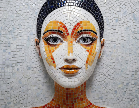 Detail of the mosaic in Barcelona.の素材