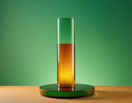 Bouquet of pink hydrangea flowers in vase on tableの素材