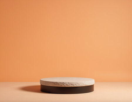 Minimalist abstract background for product display. 3d render.の素材