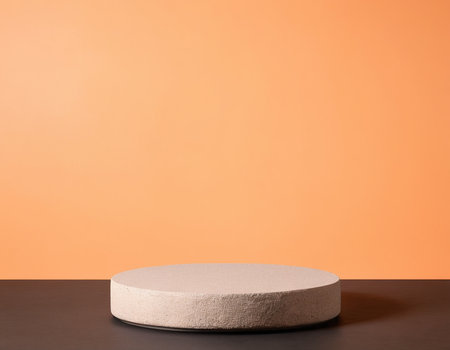 Minimalist abstract background, primitive geometrical forms, 3D render.の素材