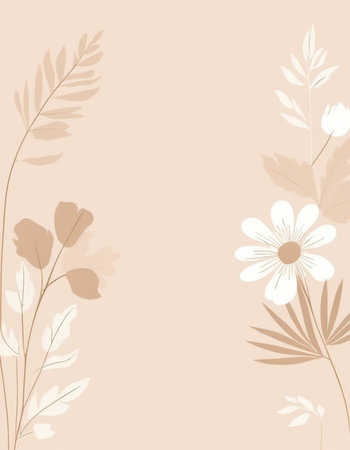 Floral background in pastel colors. Vector illustration for your designの素材
