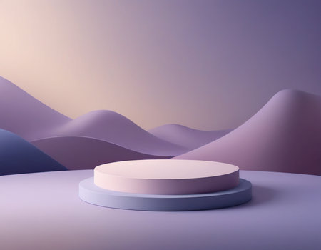 3d render of minimal abstract background. Scene for mock up presentation.の素材