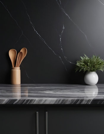 Wooden kitchen countertop in modern kitchenの素材
