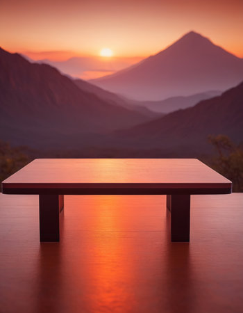 Table Top And Blur Nature of the Background Concept of Relaxationの素材