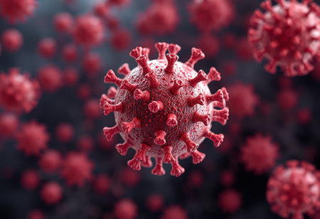 Coronavirus 2019-nCoV. 3d renderの素材