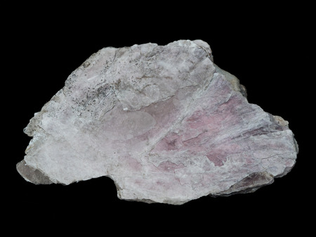 Huge flake of pink lepidolite mica mineral from Hoydalen, Norway - lithium ore mineral