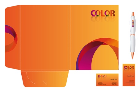Set of corporate identity templates, business styleのイラスト素材