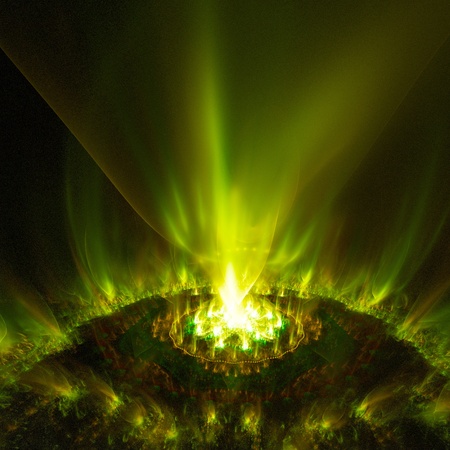 aurora - abstract background  raster fractal graphicsの写真素材