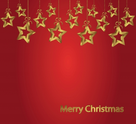 abstract christmass background with golden starのイラスト素材