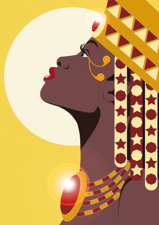 AFRICAN PRINCESSのイラスト素材