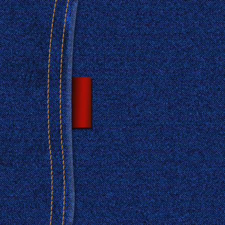 
Jeans texture with seam and label の写真素材