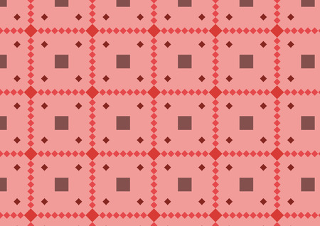 Pink rhombus and squares pattern with cells