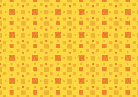 Yellow and orange seamless squares patternのイラスト素材