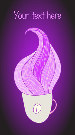 Vector illustration. cup of coffeeのイラスト素材