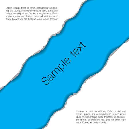 Lacerated paper with place for text.のイラスト素材