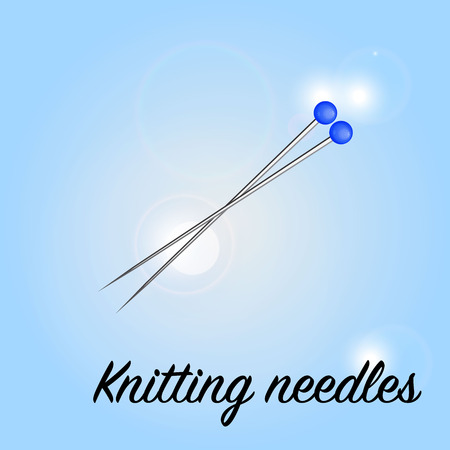Knitting needles.のイラスト素材