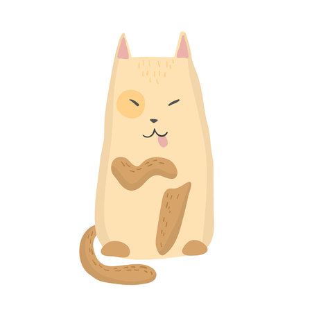 Cute isolated can of white background vector illustrationのイラスト素材