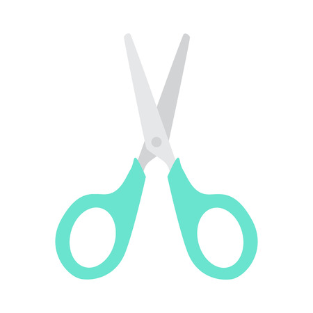 Scissor icon on white background. vector illustrationのイラスト素材