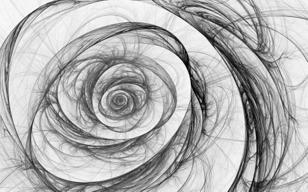 Abstract fractal patterns and shapes. beautiful abstract background.の写真素材