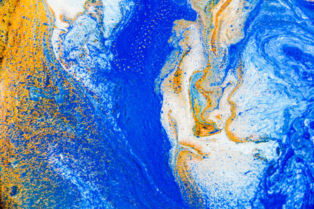 beautiful abstract background. Color mixed acrylic paints. Abstract ocean- ART. natural luxury....