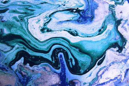 beautiful abstract background. Color mixed acrylic paints. Abstract ocean- ART. natural luxury....