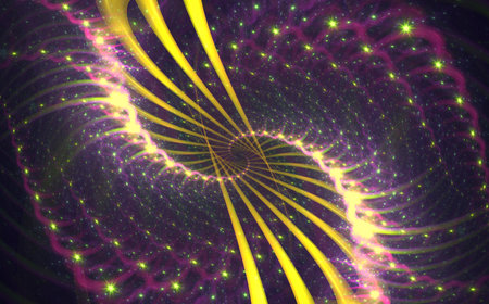 Abstract fractal patterns and shapes. Infinite universe.Mysterious psychedelic relaxation pattern....