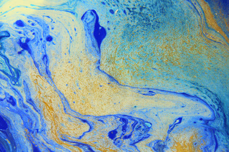 beautiful abstract background. Color mixed acrylic paints. Abstract ocean- ART. natural luxury....