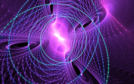 Abstract fractal patterns and shapes. Infinite universe.Mysterious psychedelic relaxation pattern....