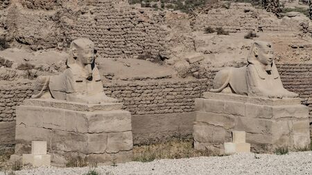 Luxor Temple in Luxor, Egypt. Luxor Temple is a large Ancient Egyptian temple complex located on the...