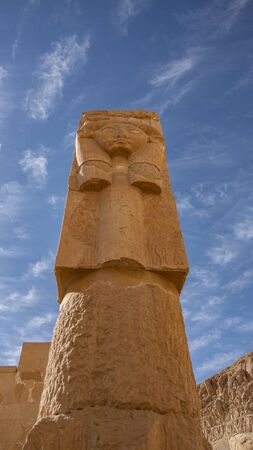Luxor, Egypt: The Mortuary Temple of Hatshepsut, also known as the Djeser-Djeseru, is a mortuary...