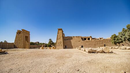 Karnak Temple in Luxor, Egypt. The Karnak Temple Complex, commonly known as Karnak, from Arabic Khurnak .の写真素材