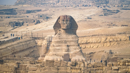 The Great Pyramids In Giza , Cairo, Egypt