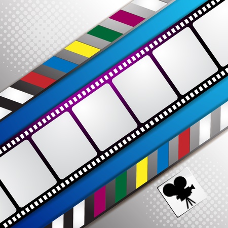 Film frames with cameraのイラスト素材