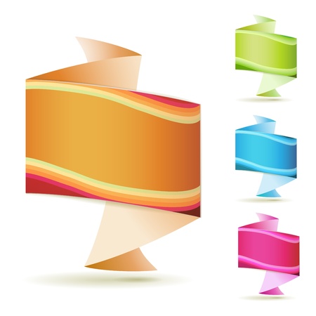 Origami background in four colorsのイラスト素材