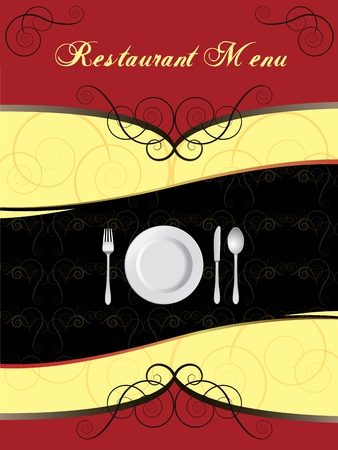 Menu Card Design のイラスト素材