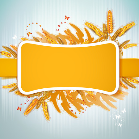 Background with wheat earsのイラスト素材