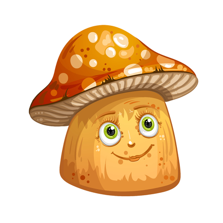 Cartoon mushroomsのイラスト素材