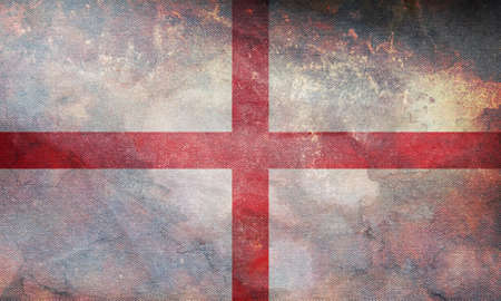 Top view of retro county of Prince George's, Maryland (1696 1963) flag with grunge texture, USA, no flagpole. Plane design layout. Flag backgroundの写真素材