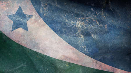 Top view of retro flag of Spring Hill, Tennessee, untied states of America with grunge texture. USA patriot and travel concept. no flagpole. Plane design, layout. Flag backgroundの写真素材