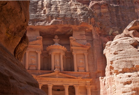 The ancient city of Petra, Jordan の写真素材