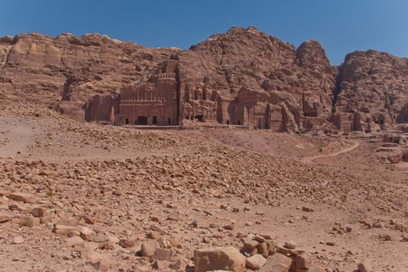 The ancient city of Petra, Jordan の写真素材