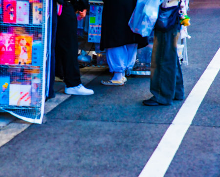 Otaku Street is full of toys.の写真素材