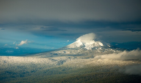 Mount McLoughlin Winter Sceneの写真素材