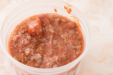 Frozen spaghetti sauce leftovers