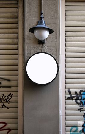 signboard mockup and templateの写真素材