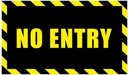 warning danger sign, rectangle and triangle frame yellow and black color backgroundのイラスト素材