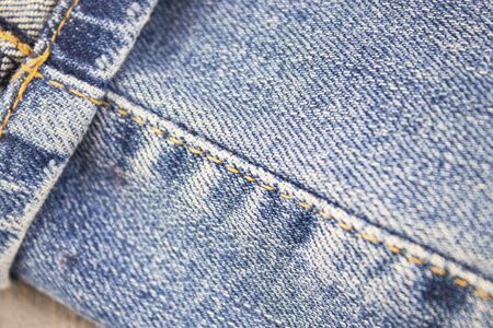 Jeans detail, denim texture background, fashion design.